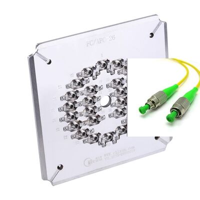 高効率の光ファイバーポリスティングジグのためのステンレス鋼26ポートFC APCポリスティング装置