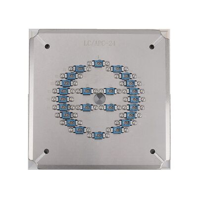 高効率の光ファイバーポーリングのためのステンレススチールS136のユニバーサルLC APC24ポジションポーリング装置