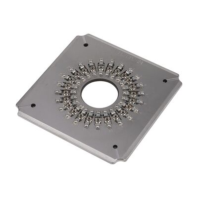 24 ポートFC UPC 高効率のコネクタ・ポーリング用の硬化ステンレス鋼S136の光ファイバー・ポーリング・ジグ