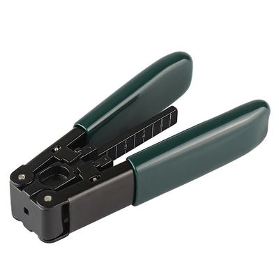 115mmの長さのジャケットの光ファイバケーブル用具のプライヤーの緩衝Ftthのドロップ・ケーブルのストリッパー