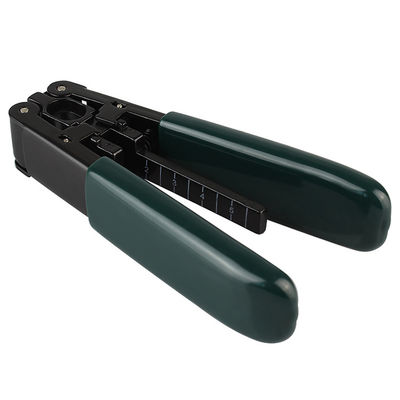 115mmの長さのジャケットの光ファイバケーブル用具のプライヤーの緩衝Ftthのドロップ・ケーブルのストリッパー