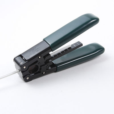 115mmの長さのジャケットの光ファイバケーブル用具のプライヤーの緩衝Ftthのドロップ・ケーブルのストリッパー