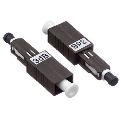 MU/UPCは固定コネクタのFtthの繊維光学の減衰器の単一モード1dB 25dBを